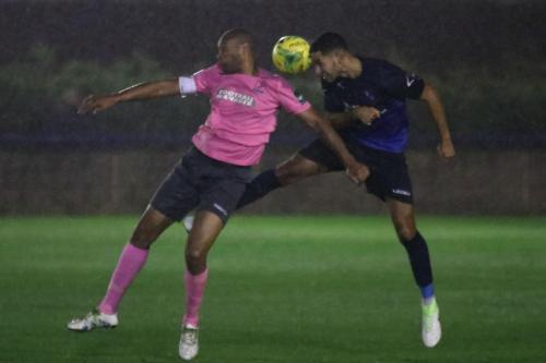 Enfields Simon Thomas (L) and Wingates Joe Kizzi239