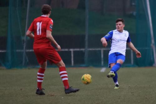 Enfields Jay Porter (R) and Hornchurchs Ronnie Winn