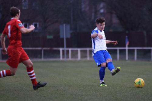 Enfields Jay Porter (R) and Hornchurchs Ronnie Winnx