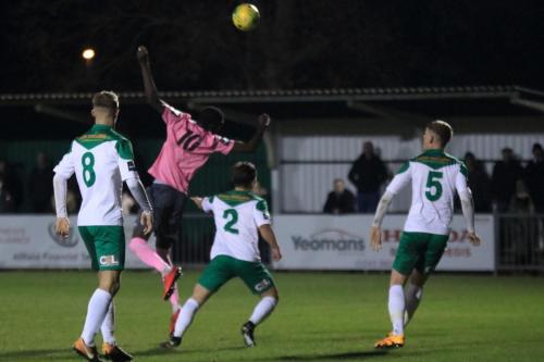 Enfields Muhammadu Faal (10) challenges Calvin Davies