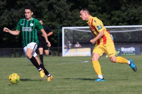 Burgess Hills Connor Tighe (L) and Enfields Brandon Adams