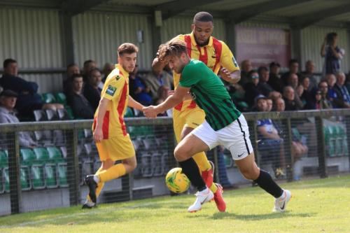 Burgess Hills Tom Cadman (R) challenges Taofiq Olomowewe