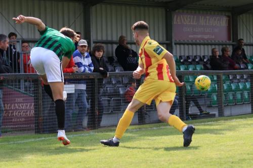 Burgess Hills Tom Cadman clears from Bilal Sayoud
