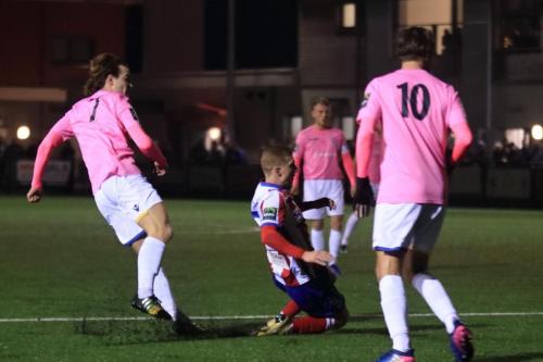 Enfields Mickey Parcell (L) shoots