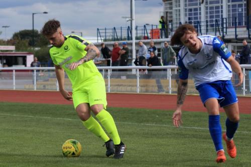 Bedfords Ben Ford (L) and Enfields Sam Chaney