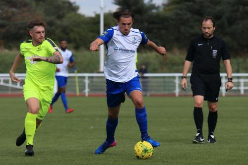Bedfords Ben Ford (L) and Enfields Sam Youngs