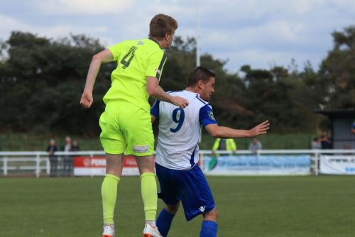 Bedfords Mason Watkins-Clark (L) and Enfields Liam Hopex