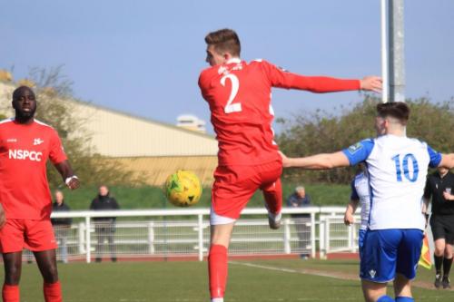 Carshaltons Bobby Price (2) and Enfields Josh Davison