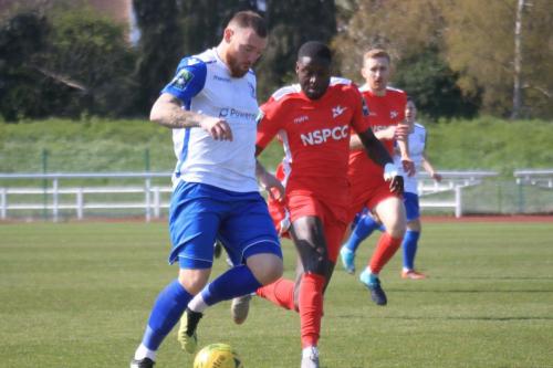 Enfields Billy Bricknell (L) and Carshaltons Jacob Mendy