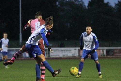 Enfields Sam Youngs and Billy Brickenll (R) and Casuals Mu Maan