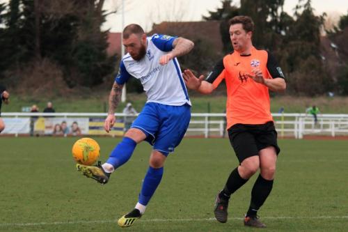 Enfields Billy Bricknell (L) and Tonbridges Sonny Miles