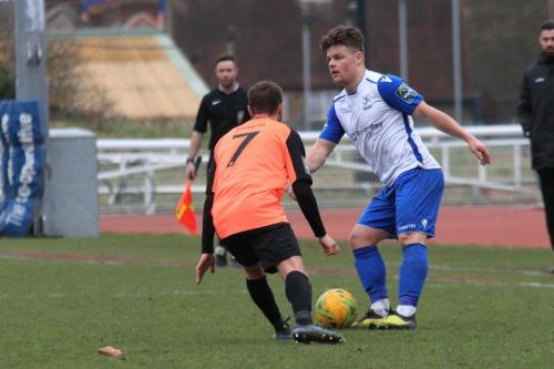 Enfields Jay Porter (R) and Tonbridges Adem Ramadan