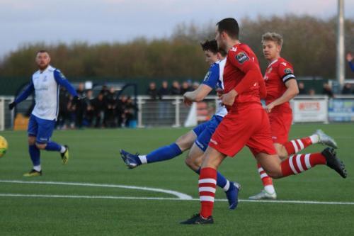 Enfields Josh Davison shoots