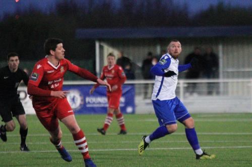 Hornchurchs Glenn Wilson (L) and Enfields Billy Bricknell