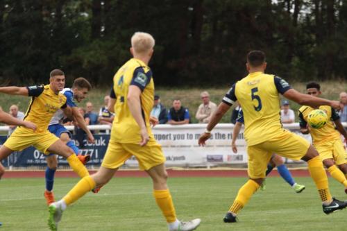 Enfields Bilal Sayoud (white) shoots