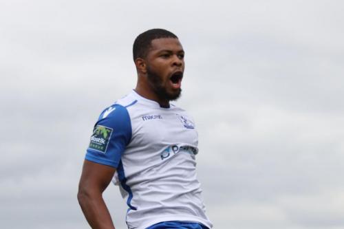 Taofiq Olomowewe celebrates his goal