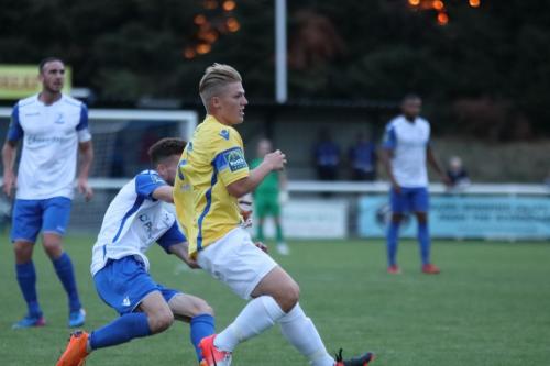 Enfields Bilal Sayoud (L) and Stortfords Alfie Mason