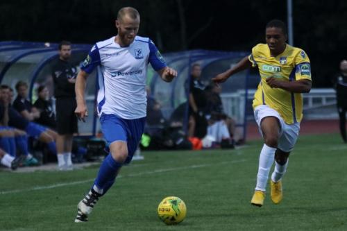 Enfields Sam Hatton (L) and Stortfords Johnville Renee