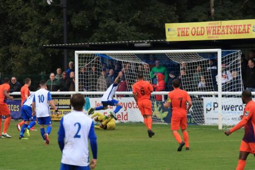 Bilal Sayoud scores the winning goal, converting a cross from Mickey Parcell (2)