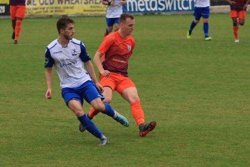 Enfields Bilal Sayoud (L) and Wares Billy Baird