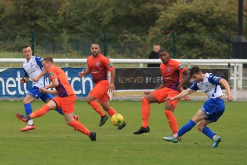 Enfields Bilal Sayoud shoots from distance