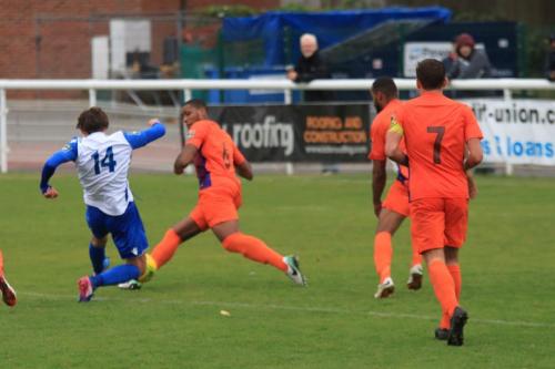 Enfields Sam Youngs (14) shoots as Bradley Frasier tries to block