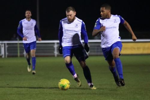Enfields Matt Johnson (L), Billy Bricknell and James Mulley (R)