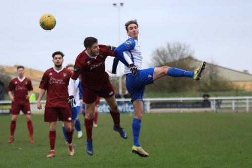 Enfields Matt Johnson (R) challenges Bradley Lethbridge