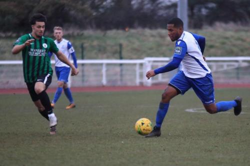 Enfields James Mulley (R) and Burgess Hills Aiden Enver