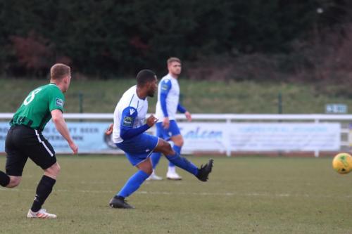 Enfields James Mulley (R) and Burgess Hills Pat Harding