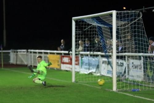 Billy Bricknells penalty puts Enfield 3-0 up