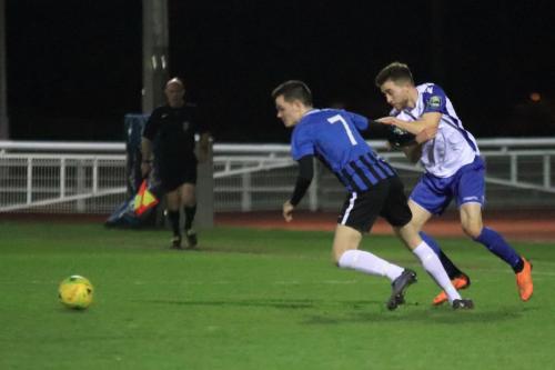 Burgess Hills Charlie Bennett (L) and Enfields Bilal Sayoudx