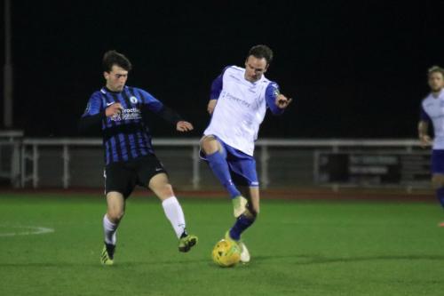 Burgess Hills Jack Malleret (L) challenges Matt Johnson