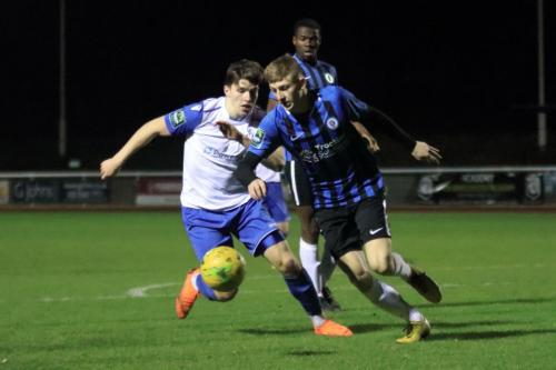 Burgess Hills Josh Short (L) and Enfields Josh Davison