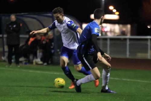 Enfields Bilal Sayoud (L) and Burgess Hills Charlie Bennett