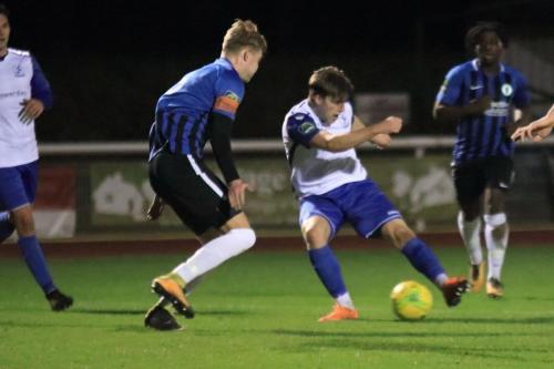 Enfields Josh Davison (R) and Burgess Hills James Richmond