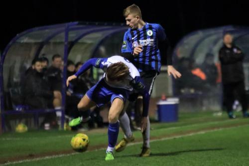 Enfields Mickey Parcell (L) and Burgess Hills Josh Short