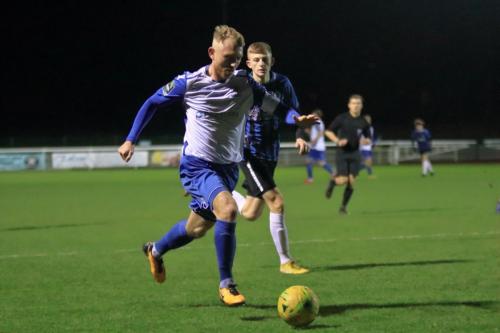 Enfields Ryan Blackman (L)  and Burgess Hills Josh Short