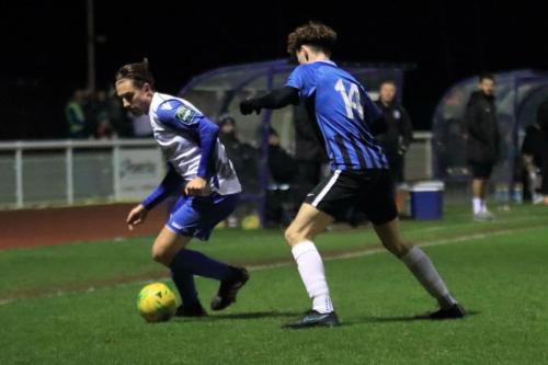 Enfields Sam Youngs (L) and Burgess Hills Farrell Ryder