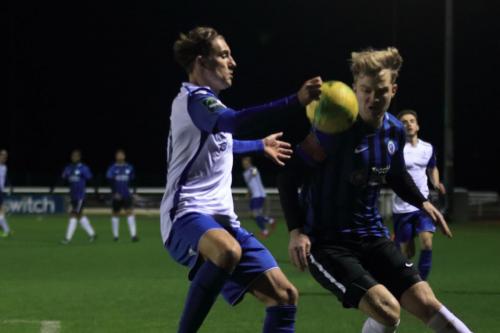 Enfields Sam Youngs (L) and Burgess Hills James Richmond