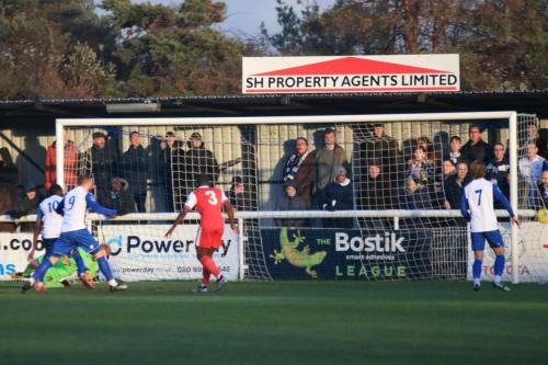 Aaron Greenes shot from the left gives Enfield an early lead