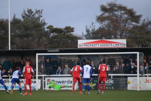 Billy Bricknells penalty puts Enfield 2-1 ahead