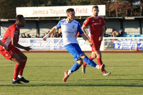 Brandon Adams scores the fifth goal