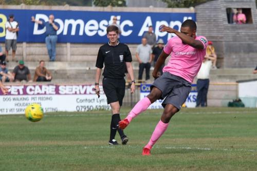 Taofiq Olomowewe (Enfield) shoots