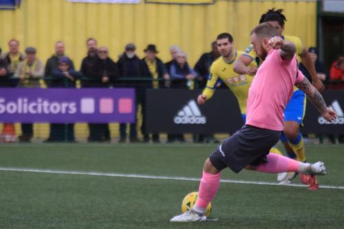 Billy Bricknells penalty is about to be saved