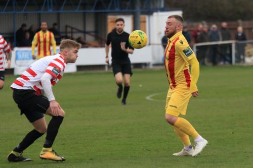 Enfields Billy Bricknell (R) and Kingstonians James Richmond
