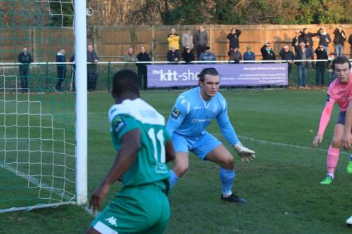 Joe Wright sets himself at the near post