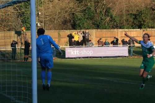 Leatherheads Will Salmon is denied an early goal by an offside flag