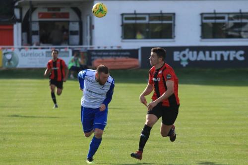 Enfields Billy Bricknell (L) and Lewes Steve Brinkhurst