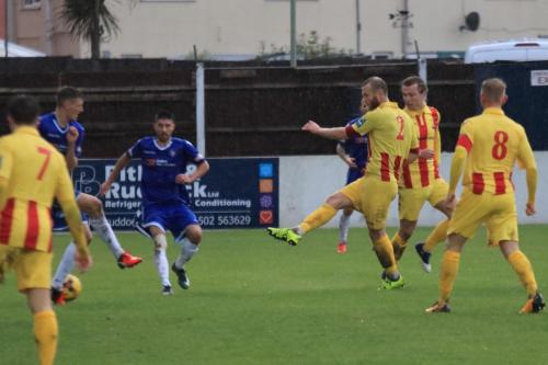 Enfields Sam Hatton (2) shoots